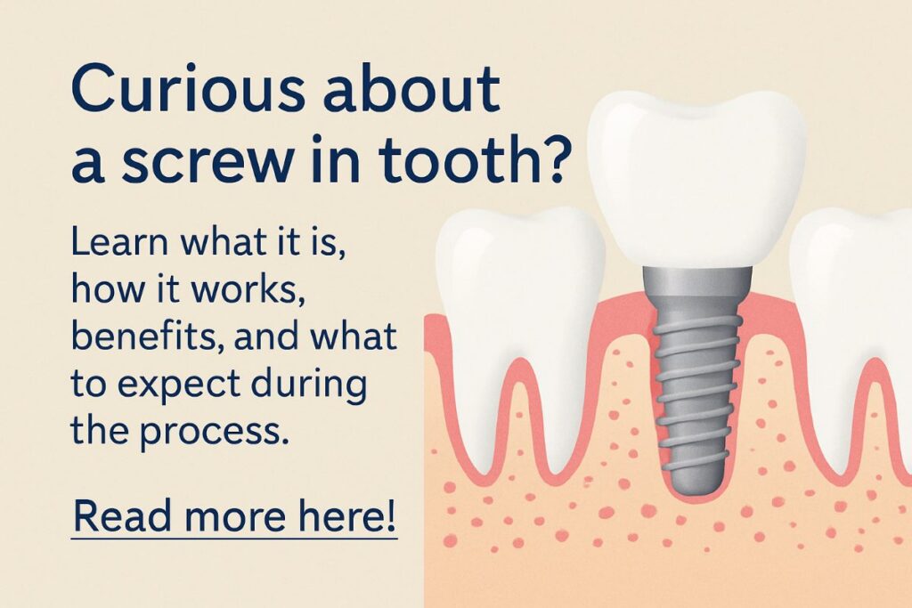 Are “Screw In Tooth” Dental Implants? Your Questions Answered!